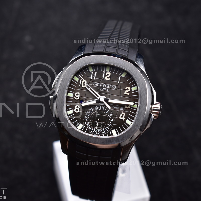 Aquanaut 5164A SS GRF Best Edition Gray Dial on Black Rubber Strap A324 V2